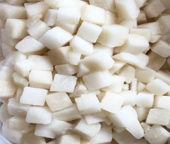 速凍白蘿蔔丁(IQF    white    Radish    Ciced)